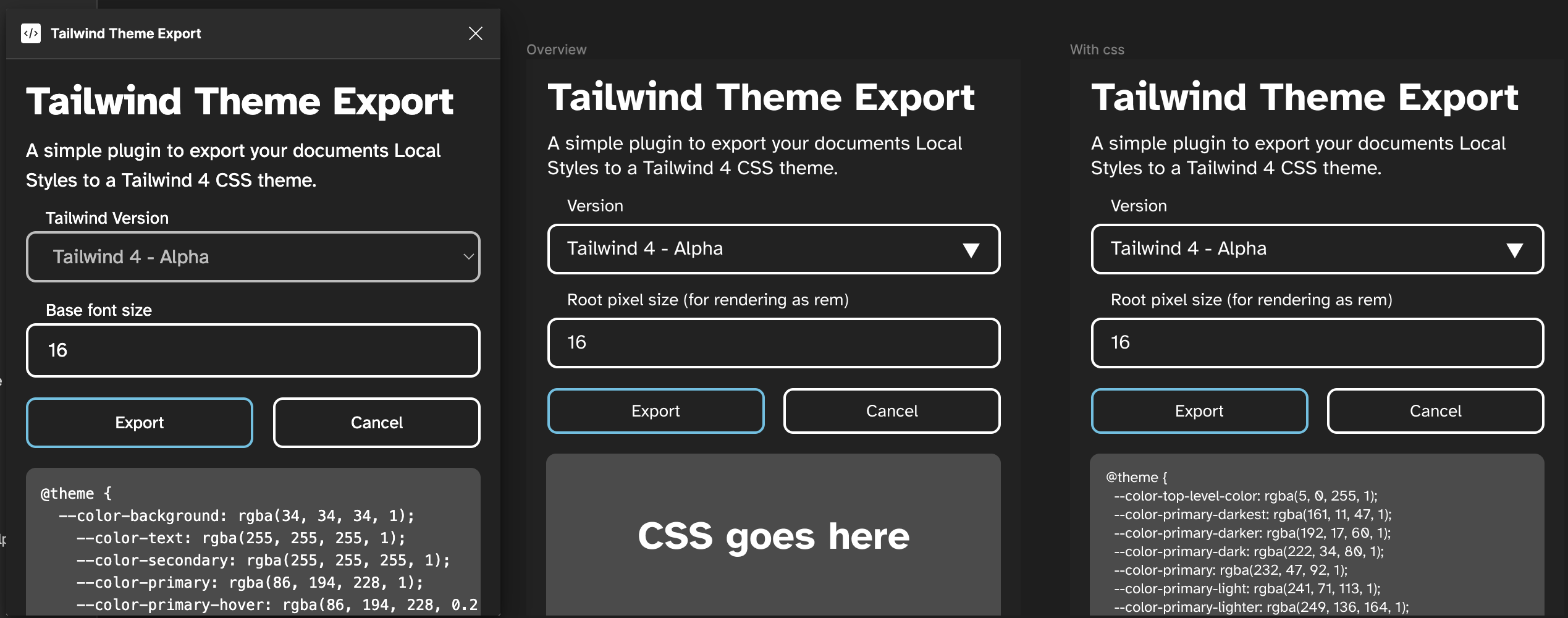 Creating a Figma Plugin for Tailwind 4