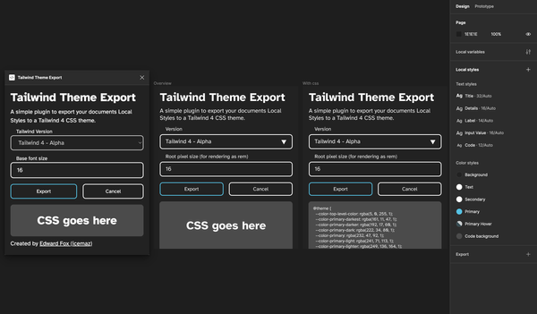 Creating a Figma Plugin for Tailwind 4